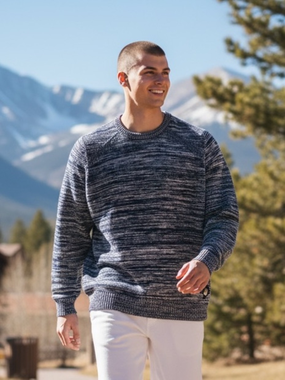 ALASKAN HARDGEAR (Duluth Trading Co) Men’s 2XL Blue Crew Wool Sweater